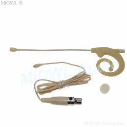 Microphones MiCWL Snail Design Earset Headset Microphone for Shure ULX SLX QLX BeltPack Mini 4Pin TA4F Detachable Cable