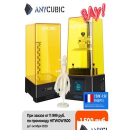 3D Printer Anycubic Pon Mono With 60390392K Monochrome Lcd 8X Antialiasing Build Volume 130X80X165Mm High Speed Resin 3D5892181 Drop D Ot3Fu