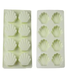 Craft Tools Handmade Soap Silicone Mould 8 Grids Shell Shape Making Moulds DIY Fondant Cake Chocolate Baking Mould Resin Crafts3485900