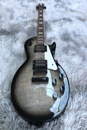 Rare 1997 Mint JOE PERRY Signature Blackburst Electric Guitar Flame Maple Top Trans Black Grey Colour Chinese Guitars5862631