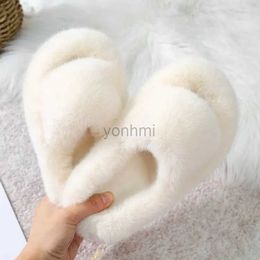 Slipper Children Winter Furry Slippers Boys and Girls Wear Slippers Spring Autumn Fashion Home Shoes Flip-flops Kids Warm Shoes 26-34 240408