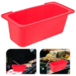 Take Out Containers Grease Drip Pan Reusable Cup Accessory Cups Liner Silicone Outdoor Bbq Silica Gel Catcher For