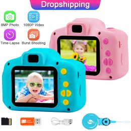 Connectors Prograce Child Camera Action Digital Photo Camera Video Camera for Children Kid Sport Camera Toys for Girl Birthday Gift for Boy