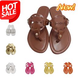 Slippers Sandal Designer Sliders Flip Flops Flat Sandals for Beach Comfort Leather Womens luxury ladies best price outdoor 36-41 easy matching