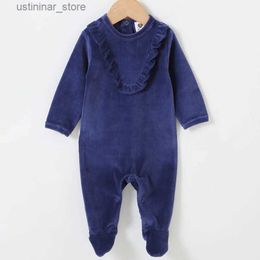 Rompers Baby rompers long sleeves children clothing baby overalls kids boys clothes girls clothes baby jumpsuit frill footies rompers L47