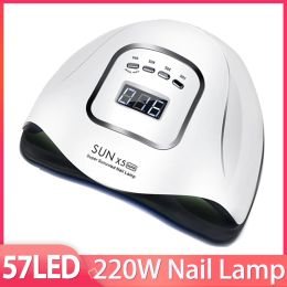 Dresses Sun X5 Max 220w Nail Lamp Portable Upgrade 57led Uv Lamp Professional Polish Nail Dryer