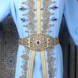 Neovisson Algeria High Quality 18K Gold Colour Belt For Women Wedding Dress Waist Chain Ladies Favourite Gift 240401