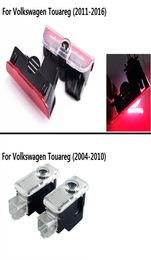 2pcs LED Door Warning Light Laser Logo Projector welcome lamp For VW new Touareg 20112017 old Touareg 2004 20108265976