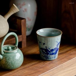 Teaware Sets Borneol Glaze Pure Hand-painted Ceramic Tea Cup Drink Chinese Large Host Sample Hold The