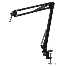 Stand HFES Microphone Scissor Arm Stand 75cm High Tabletop Boom Mic Suspension Mount for Blue Yeti Pro USB Microphone Holder