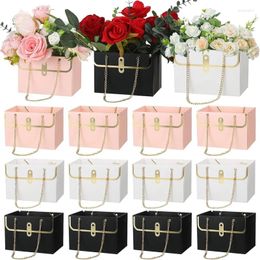 Gift Wrap Portable Flower Box Wedding Creative Bouquet Small Scented Bag Rose Party Foldable Paper Tote Packaging