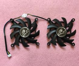 Computer Coolings R258 COLORFUL Video Card Dual Fan Replacement 4 X 73mm 12V 4Wire 4Pin Connector For GTX1650 GTX1660 Ti RTX2060