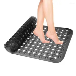 Bath Mats Floor With Suction Cups Bathtub Mat For Stable Shower Accessories Safe Bathing Washroom