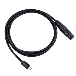 Accessories 2/3m TypeC to XLR 3 Pin Microphone Audio Cable Male To Female Mic Adapter for Windows 98SE/2000/XP/VISTA/Win 7 8 10