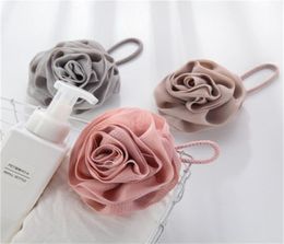 Rose Flower Bath Sponges Balls Designer Bubble Cleaning Net Loofah Shower Soft Girl Bathroom Accessories1982357
