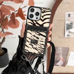 Luxury Phone Case for iPhone 15 Pro Max Leather, 15 14 Plus 13 12 Pro Designer Crossbody Lanyard Card Holder Ultra Slim Phone Cover for Women Men With Scarf Chain