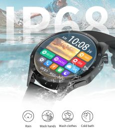 For Huawei Xiaomi GT4 ProSmart Watch Men NFC GPS Tracker 1.6" HD Screen Heart Rate IP68 Waterproof BT Call SmartWatch 2024 New