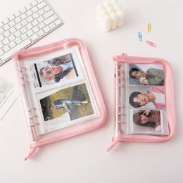 Fruit A6 Zipper Binder Photocard Holder Collect Book DIY Journal Dairy Transparent Kpop Idol Photo Album Organiser Stationery