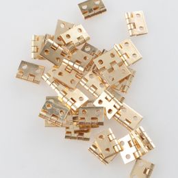 20pcs Mini Metal Hinges Furniture Fittings Decorative Small Door Hinges for Jewellery Box Furniture Hardware 8mm*10mm