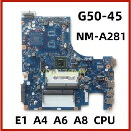 Motherboard ACLU5/ACLU6 NMA281 REV:1.0 motherboard for Lenovo G5045 laptop motherboard with E1 A4 A6 A8 CPU DDR3 100% tested