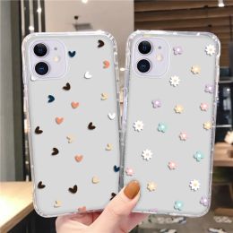 Love Heart Transparent Phone Case For Vivo Y50T Y55S Y55 Y52 Y53S Y50 Y72 Y75 Y52S Y5S Y30 Y31S Y31 Y33 Y32 Y21 Soft Clear Cover