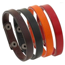 Link Bracelets Cross Braided Design Leather Bracelet For Men Women Button Charm Gift 35 Choose Adjustable Size