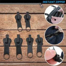 Zipper Repair Kit Universal Instant Fix Replacement Zip Slider Teeth Rescue New Design Zippers Sewing Clothes 3 Sizes 24/12/6Pcs