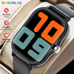 2.01 Inch Bluetooth Call Smartwatch IPhone for Men and Women Health Monitoring Watch Step Count Smart Watch