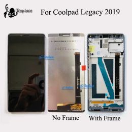 2019 Black 6.4 inch For Coolpad Legacy 3705 3705A 3705AS LCD Display Touch Screen Digitizer Assembly / With Frame Replacement
