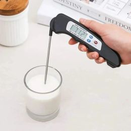 1pc-Folding dust-proof probe for barbecue milk, kitchen baking food, oil temperature, barbecue meat food thermometer