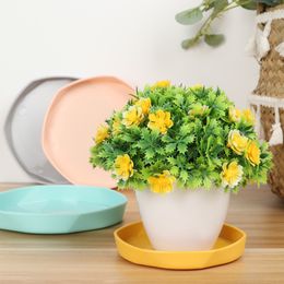 11 / 14.5 cm Resin Round Plant Saucer Drip Trays Thickened Plastic Tray Saucers Indoor Outdoor Flower Pot Home Garden Supplies