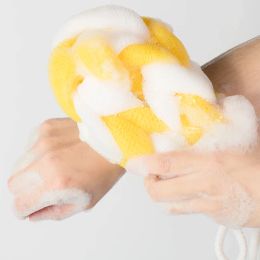Zhang Ji Jiujieback Bath Sponge Body Wash Body Exfoliating With Flower Mesh Shoulder Scrubber Long Sponge Bath Brush Foam