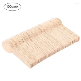 Disposable Flatware 100PCS Wooden Spoon Biodegradable Western Dessert Scoop Mini Cake Ice Cream For Home Party Tableware