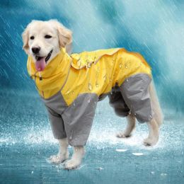 Large Dog Raincoat Waterproof big Dog Clothes Coat hoodie Rain Jacket Reflective Small Medium big dog poncho All inclusive