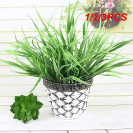 Decorative Flowers 1/2/3PCS Fake Plants Beautiful Realistic Appearance Durable Material Natural Green Colour Low Maintenance For Garden