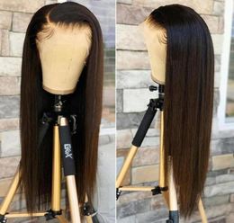 Lace Wigs Luvin 30 32 40 42 Inch Transparent Brazilian Bone Straight 5X5 Human Hair Wig For Black Women 13x6 Frontal60722771972915