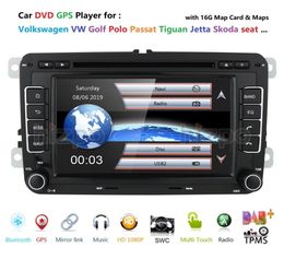 2 Din 7 inch Car DVD GPS Radio Player For VW golf 5 6 touran passat B6 B7 sharan JATTA Skoda Seat Autoradio with BT8506115