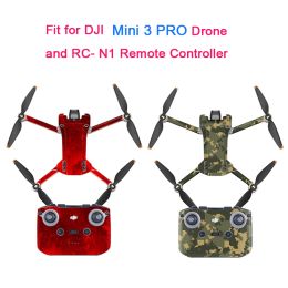 Drones Dla DJI Mini 3 Pro Drone Body + RCN1 pilot naklejki z PVC naklejki odporne na zarysowania zestaw folii ochronnej akcesoria