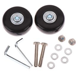 Suitcase Parts Axles Dia 50mm/54mm/60mm Silent Travel Luggage Wheels Casters Repair Replacement Axles Repair Kit