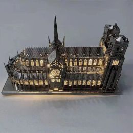 Notre Dame De Paris 3D DIY Metal Jigsaw Puzzle Creative Children Educational Toys