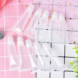 Storage Bottles 2024 10Pcs/pack 5ml Lipstick Container Refillable Empty Cosmetic Tubes Lip Gloss Clear Containers Makeup Tools