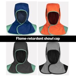 New Full Protective Welding Fire Retardant Cap Dustproof Shawl Polished Anti-Splash Hood Welder Anti-Scalding Shawl Hat