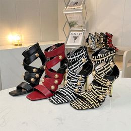 Summmer Sandals High Heels Dress Shoes Women Fashion Open Toe Cross Tied Party Shoe Stiletto 72C7#