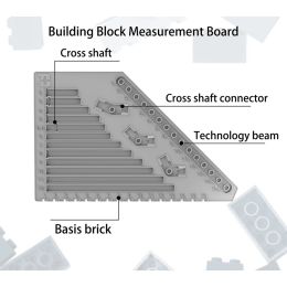 Bricks Toys Measuring Plate Building Blocks Pliers Clip Remover Tongs Hammer Tool Creative High-Tech Parts Compatible With LEGO