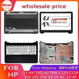 Cases New LCD Back Cover For HP 250 255 256 G4 15AC 15AF 15AY 15QAJ TPNC125 C126 Laptop Front Bezel Hinges Palmrest Bottom Case