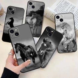 Phone Cases For iPhone 15 14 13 12 11 Pro Max Plus 13 Mini X XR XS MAX 8 7 Plus 6 6S Plus Tpu Cover Coque Horse