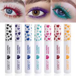 Mascara 7 Colors Set Colorful Mascara Eyeliner Waterproof Charming Long Lasting Eyelashes Enhance Eyes Makeup Maquiagem Charming Shine L49