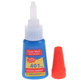 20ml Liquid Super Glue 401 Instant Strong Glue Bond Leather DIY Adhesive Gel