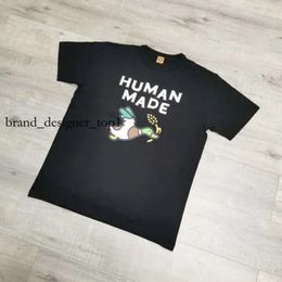 HUMAN MADE T Shirt Top Level Designer Love Cartoon Flying Duck Dog Pig Slub Cotton Short Sleeved T-shirts for Men Women High Quality Street Hip Hop Tshirt 5343