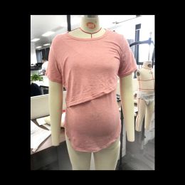 Factory sale Maternitys Shirts Maternity Clothes Pregnant Summer Blouse Breastfeeding Casuals Tops for Pregnancy Breastfeed tees